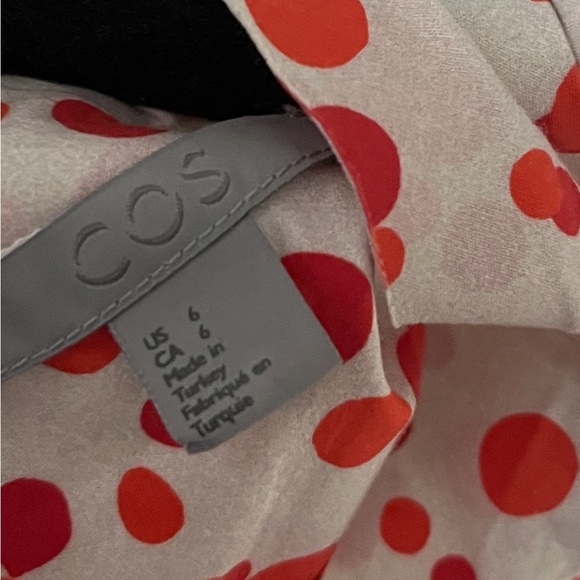 COS Mock Neck Tie Back Dress Polka
Dots Pockets Size 6 - Picture 10 of 11